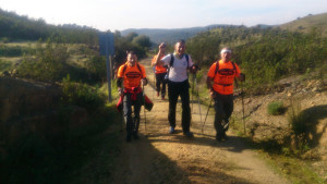 Los caminantes recorrieron 73 kilómetros.