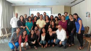 Foto del grupo de participantes en Chile. 