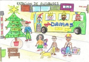 Primer premio realizado por C.F.H, con 9 años.