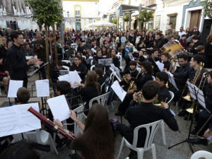 Banda Elemental del Liceo, en la verbena. 