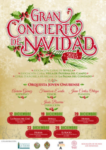 Cartel del concierto navideño.