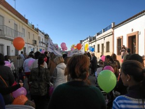 II Marcha por los derechos de las personas con discapacidad celebrada en el municipio olontense. 