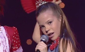 Actuación de María Isabel en Eurovisión Junior.