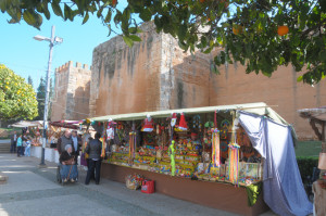 El mercadillo se ha instalado en la ronda de Jerusalén.