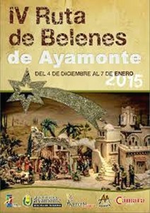 Cartel de esta ruta de belenes de Ayamonte.