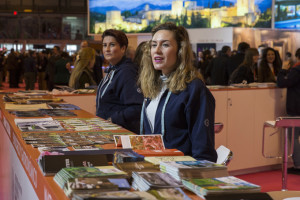 Ambiente en el stand de Huelva.