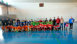 Participantes en el torneo de fútbol sala celebrado en Ayamonte.