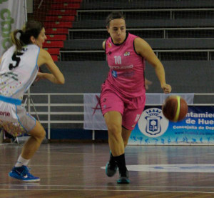 María Asurmendi, en un lance del partido de este viernes. / Foto: @CBConquero.