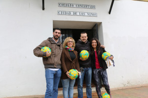 Imagen de archivo de una actividad de donación de material deportivo a la Ciudad de los Niños.