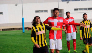 El San Roque fue de menos a más ante el Cartagena. / Foto: @FCCartagena_efs.