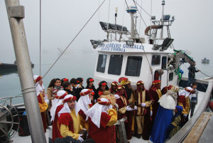 A Punta Umbría los Reyes llegan por mar.