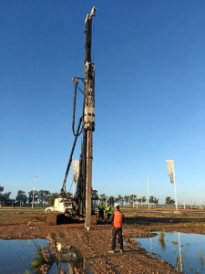 Imagen de la grúa en el Ensanche Sur.