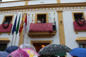 Llegada al Ayuntamiento.