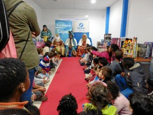 Los Reyes Magos en la sede de Fecons.