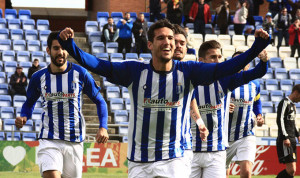 Ale Zambrano, una de las caras nuevas en el Recre para el partido en Lepe. / Foto: Josele Ruiz.