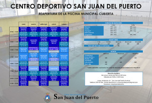 Tras una serie de mejoras, la piscina municipal cubierta de San Juan del Puerto vuelve a abrir al público.