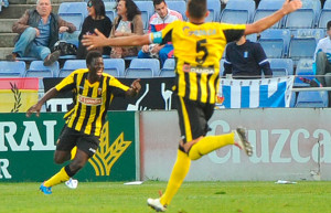 Stephane, autor de goles importantes para el San Roque, una de las novedades en el once.