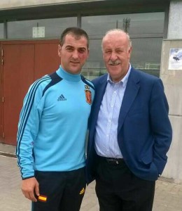 Con Vicente del Bosque.