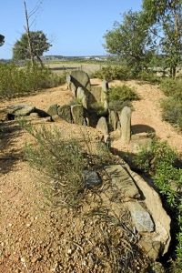 A pesar de que el yacimiento es patromonio público de Beas, éste se encuentra sobre un terreno de propiedad privada.