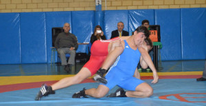 Andrés Bravo, durante un combate.