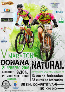 Cartel de la prueba ciclista del próximo domingo en Almonte.