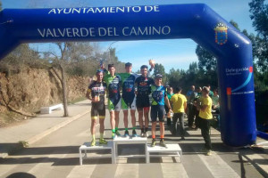 Podio de una de las pruebas del evento que abrió el Circuito Provincial Diputación de Huelva.