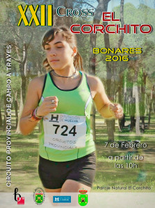 Cartel de la prueba atlética de este domingo en Bonares.