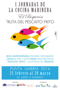 Cartel de las I Jornadas de la Cocina Marinera.