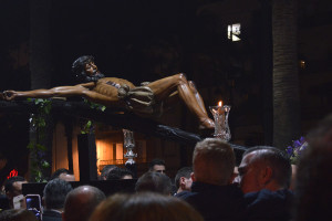 El Cristo de la Buena Muerte en el pasado Vía+Crucis oficial