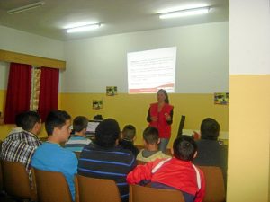 Formación de Cruz Roja Juventud. 