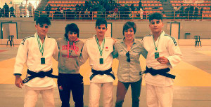 Los representantes del Huelva TSV en el Campeonato celebrado en Fuengirola. / Foto: @JudoHuelva1.