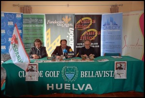 Momento de la presentación de esta cita solidaria en el Club de Golf Bellavista Huelva.