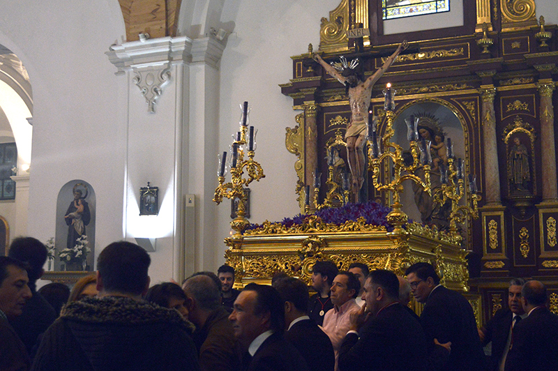 El Santísimo Cristo de Jerusalén y Buen Viaje en el interior de la Concepción