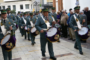 La Centuria Macarena interpretó sus sones puros de cornetas y tambores