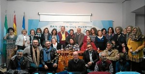 Encuentro de la plataforma 'Poetas por la Paz', celebrado en San Juan del Puerto.