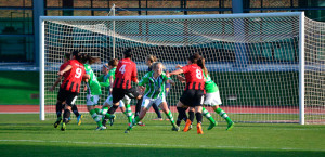 El Fundación Cajasol Sporting preparó el duelo del domingo con un amistoso ante el Wolfsburg.