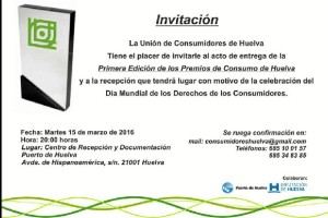 Invitación al acto. 