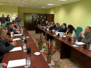 Encuentro con representantes de la Plataforma en Defensa de los Regadíos del Condado.