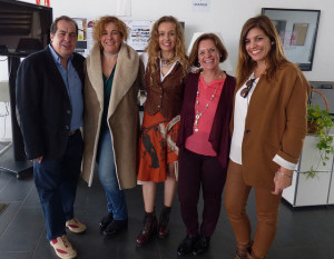 Los profesionales del curso junto a Yolanda Pelayo.