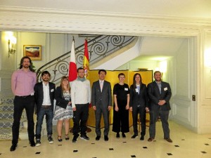 Su padre y él fueron recibidos hace unos días en la Residencia del Embajador de Japón en España.