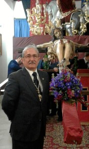 Juan Francisco Calero, hermano mayor de la Lanzada.