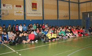 Unos cien niños participan en Cartaya en la I Jornada de Convivencia Deportiva.