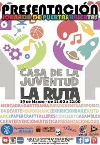 Cartel con las actividades previstas para las Jornadas de Puertas Abiertas. 