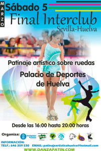 Cartel de la prueba de patinaje que tiene lugar este sábado en Huelva.