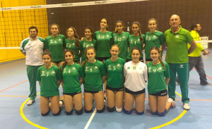 Claudia Mazo, con el 11, en la selección andaluza.