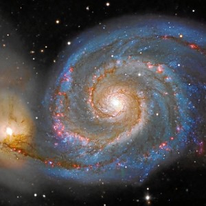 Galaxia del remolino M51./Foto: Daniel López.