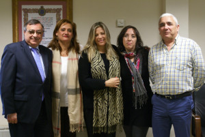 Manuel Alborch, Margarita Fuentes, Nuria de la Rosa, Alicia Narciso y Francisco Abad.