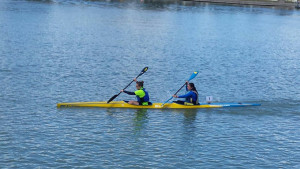 Notable actuación de los palistas del Tartessos en la prueba celebrada en Sevilla.