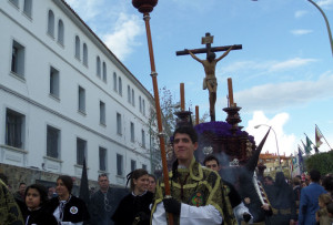 Salida de la Hermandad de Estudiantes este año.