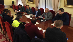 Un momento de la reunión que ha tenido lugar en la Subdelegación del Gobierno en Huelva.